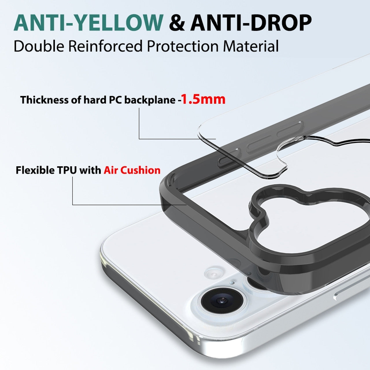 Coque mate translucide pour iPhone 16 Coque mate translucide pour iPhone 16